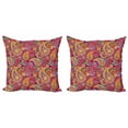 thumbnail image 1 of Ambesonne Colorful Throw Pillow Cover 2 Pack, Paisley Eastern, 18", Multicolor, 1 of 2