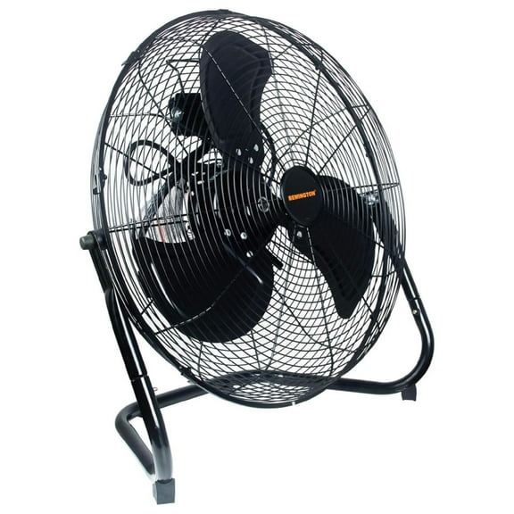 Remington 20" High Velocity Floor Fan, 3 Speed Portable Cooling Unit, Black