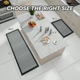 thumbnail image 3 of SIXHOME 2-Piece Non-Slip Kitchen Rug Set, Washable Absorbent Mats, 19.7"x31.5" & 29.5"x72", Black, for Sink, Laundry, Hallway, 3 of 6