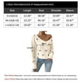 thumbnail image 6 of Women Sweaters Heart Print Valentine’s Day Sweaters Casual V Neck Long Sleeve Fall Winter Lightweight Pullover Sweater Alsol Lamesa, 6 of 6