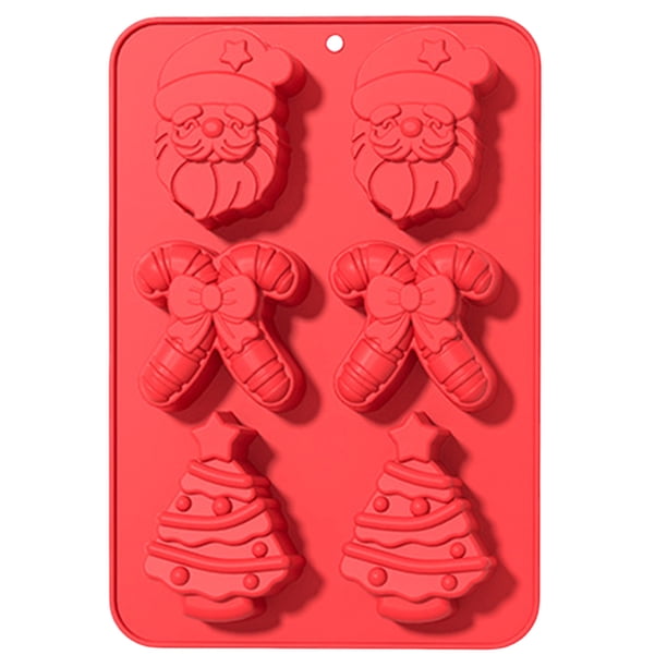 Molde Gomoso para Hornear Chocolate Navidad Antiadherente Tartas