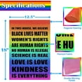 thumbnail image 2 of Pride Flag Garden Flags for in This House We Believe Science Is Real Black Lives Matter Vertical Double Sided 12.5"X18" Indoor Yard Outdoor Decoration, 2 of 9