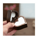 thumbnail image 5 of Caja Corazón De Madera Nogal Para Anillos De Boda Compromiso Café, 5 of 5