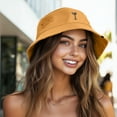 thumbnail image 4 of Dalix Espresso Martini Cotton Bucket Hat Lightweight Outdoor Travel Beach Everyday Womens in Golden Cream S Small, 4 of 5