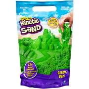 Kinetic Sand, The Original Moldable Sensory Play Sand Toys for Kids, Green, 2 lb. Resealable Bag, Ages 3 