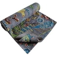 thumbnail image 5 of Bird Peacock animal Print Cotton Handmade Handblock Kantha Quilt Bohemain Decor Queen Size / King Size / Twin Size Bedspread Boho Coverlet Throw Blanket with 2 pillow cover, 5 of 5
