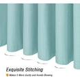 thumbnail image 6 of Waffle Woven Textured Bathroom Curtain Shower Set with Hooks Machine Washable, 6 of 7