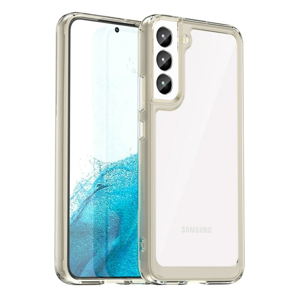 Dteck for Samsung Galaxy S25 Plus Clear Case Shockproof Phone Cover, Hybrid Silicone Bumper Anti-Scratch Anti-Yellowing Transparent PC Back Protective Cover for Samsung Galaxy S25 5G, Gray