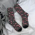 thumbnail image 5 of Rateoe Valentine'S Day for Women Casual Calf Socks - Cute Crew Socks - Thin Soft Above Ankle Socks Size 5-11, 5 of 6