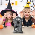 thumbnail image 4 of Halloween Skull and Tombstone Figurine, Spooky Resin Decoration for Haunted House Tabletop Display, Creepy Holiday Decor and Party Ornament for Halloween Enthusiasts, 4 of 6
