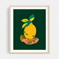 thumbnail image 2 of Lemon's Out of The Net Bag - India Illustration Lemon Fruit Modern Art Pop Art Botanical Kitchen Decor Unframed Wall Art Print 11 x 14 inches, 2 of 13