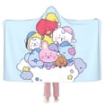 thumbnail image 2 of BTS BT21 Sudadera Con Capucha Manta Portátil Mantas Para Sofá Para Niños Adolescentes Hombres Mujeres, 2 of 4