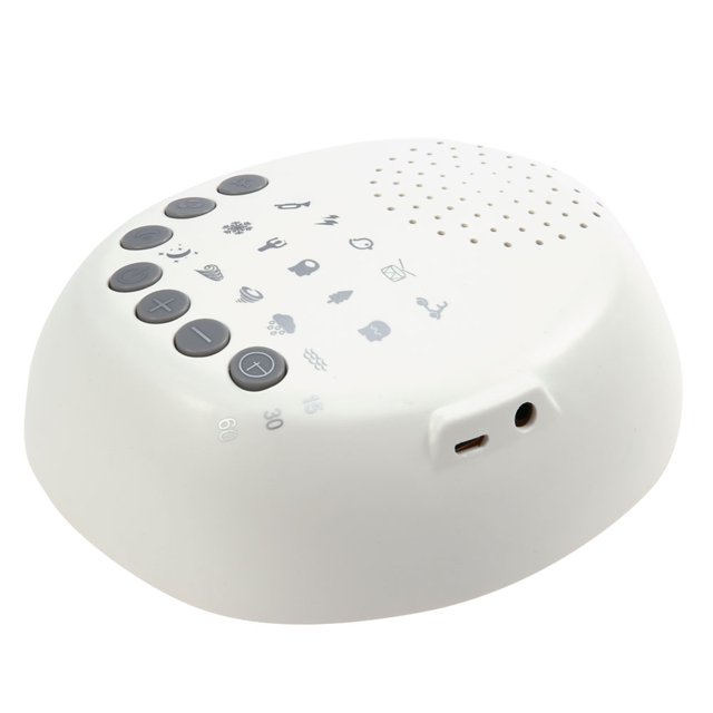 Máquina de sonido para calmar el sueño del bebé con ruido blanco y 15 sonidos relajantes, temporizador de 15, 30 y 60 minutos para el hogar, la oficina y los viajes