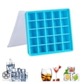 thumbnail image 1 of Luxtrada Ice Cube Mold Silicone Ice Cube Tray with Lid Maker Jelly Chocolate Candy Mold Party, 1 of 8