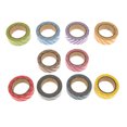thumbnail image 4 of 20xRollos 10m de Cintas de Diseño Rayas y Puntos Papel Cinta Adhesiva Accesorios para Decoración DIY Scrapbooking Multicolor Sunnimix Cinta de papel, 4 of 8