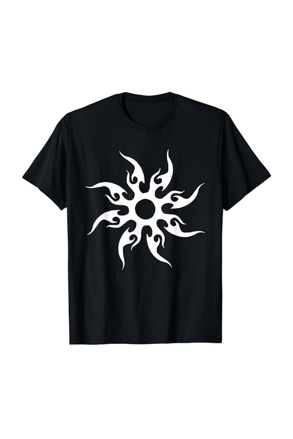 Women Tops Casual Short Sleeve Round Neck Forsaken Costume Sun Symbol Premium Tri-Blend T-Shirt,Black,M