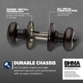 thumbnail image 3 of Troy Matte Front Door Knob with Lock and Key Exterior/Interior Door Handles with Lock Keyed Entry Door Knobs for Front Door Bedroom Bathroom & Office Traditional Home Décor, 3 of 9