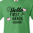 thumbnail image 4 of Inktastic Hello 1st Grade with Hearts and School Supplies Youth T-Shirt, 4 of 5
