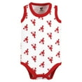 thumbnail image 4 of Hudson Baby Infant Boy Cotton Sleeveless Bodysuits, Butter Me Up Lobster, 3-6 Months, 4 of 7