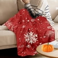 thumbnail image 6 of Xuniizn Christmas Blanket for Couch, Soft Christmas Throw Blanket, Warm Thicken Flannel Sherpa Blanket Microfiber Machine Washable for Bedroom, Fleece Blanket, Christmas Decorations for Home, 6 of 7