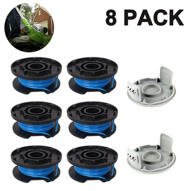 Trimmer Replacement Spool Line Include 2 Trimmer Cap Compatible Ryobi