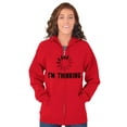 thumbnail image 3 of Thinking Loading Computer Nerd Geek Zip Up Hoodie Men's Women's Brisco Brands X, 3 of 6