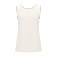 thumbnail image 7 of Camisole Tops for Women Bowknot Backless Crewneck Shirt Sleeveless Color Block Cute Summer Trendy Going Out Tank Tops, 7 of 7