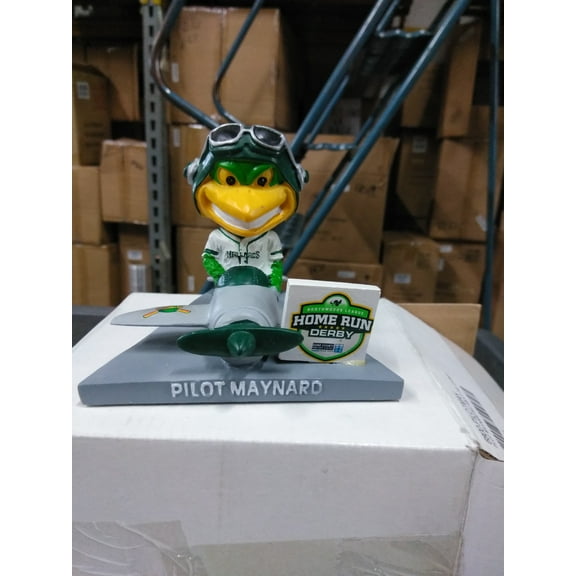Madison Mallard Pilot Maynard Bobble NL Home Run Madison Mallards Bobblehead