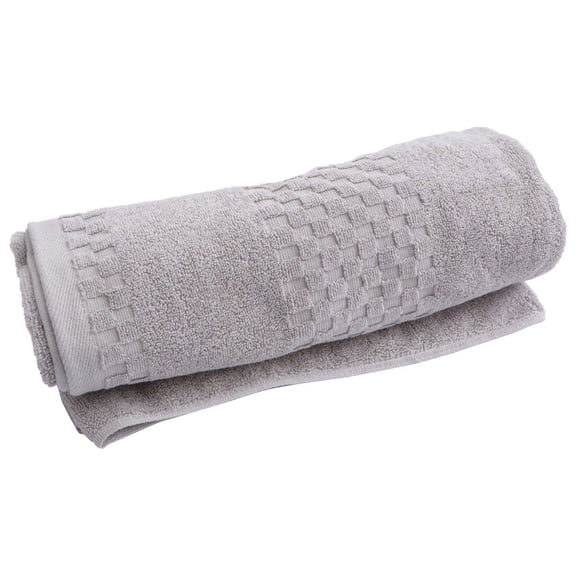 Yardwe 1Pc Grey Cotton Bath Sheet Absorbent Ultra Soft Comfortable for Bathing Needs