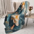 thumbnail image 3 of Fuzoiu Mountain Lotus Serenity Print Flannel Throw Blanket,Light Weight Warm Decorative,Throw Blanket Cover for Sofa, Couch, Bedroom,Travel-80"x60", 3 of 6
