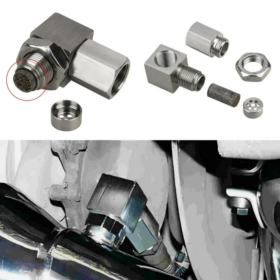 Oxy-gen Sensor Simulator Adapter 90-Degree M18x1.5 - Check Engine Light Fix for Decat & Hydrogen Systems 1PCS