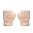 thumbnail image 1 of Guantes de invierno sin dedos para mujer, cómodos, peludos y cálidos, guantes de medio dedo, ropa de mano, piel sintética suave, cálidos, guantes de escritura para conducir en invierno, regalo de Nav, 1 of 5