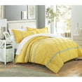 thumbnail image 3 of Chic Home 3 piece Nica pinch pleat pintuck Duvet cover and Shams Set, 3 of 4