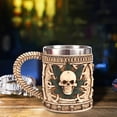 thumbnail image 2 of Moyic Taza de calavera medieval de tamaño portátil, jarra ligera y práctica, copas de vino para café y jugo Barra de herramientas, 2 of 6