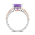 thumbnail image 5 of Everly Women's Amethyst and Topaz Sterling Silver Ring, 5 of 7