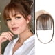 thumbnail image 3 of Peluca con flequillo, extensiones de cabello natural sin marcas y con patillas., 3 of 3