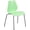 Green, variant on Series 770 lb. Capacity Orange Stack Chair with Lumbar Support and Silver Frame