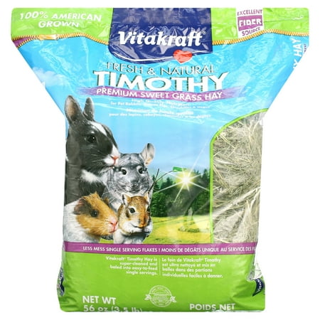 Vitakraft Small Animal Timothy Hay for Guinea Pigs, Rabbits, and Chinchillas - 3.5 lb