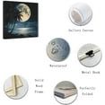 thumbnail image 2 of ZHONGYUTONG Full Moon Painting Canvas Wall Art Moon in Night Picture Nature Palm Trees Prints Modern Artwork Home Decor Framed (18.00" x 18.00"), 2 of 6