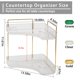 thumbnail image 4 of Organizador de esquina para baño Shuang Qing de 2 niveles, plástico transparente, 4 of 6