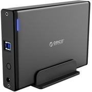 ORICO 3.5 inch Hard Drive Enclosure 5Gbps SATA to USB 3.0 Enclosure Aluminum External Hard Disk Enclosure SSD/HDD Enclosure Case Max 16Tb with 12V2A Power Adapter & UASP for Xbox(No Drive)