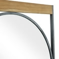 thumbnail image 4 of DecMode 28" x 40" Brown Wall Mirror with Oval Center, 4 of 7