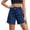 Sky Blue, variant on Womens High Waisted Loose Fit Cut-off Shorts Frayed Hem Denim Style Shorts Casual Summer Vacation Everyday Wear Bottoms