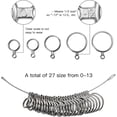 thumbnail image 3 of Ring Sizer Measuring Tool Metal Ring Mandrel Ring Gauge 1-13 Size with Half Size Ring Sizer Tool, 3 of 5