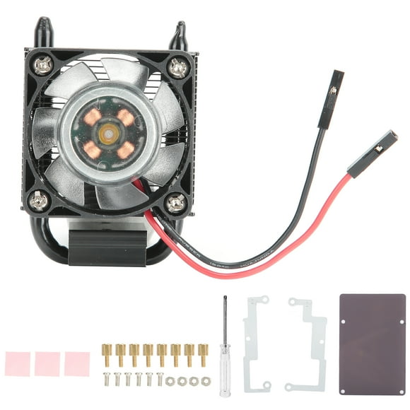 Ice Tower Cooling Super Color for Raspberry Pi 4B/3B+/3B Black LED Fan Computer Supplies