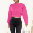 thumbnail image 2 of Vedolay Womens Sweatshirts Casual Crewneck Tie Dye Sweatshirt Hot Pink,M, 2 of 5
