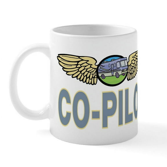 CafePress - RV Co Pilot Mug - 11 oz Ceramic Mug - Novelty Coffee Tea Cup