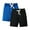 Blue and Black, variant on Little Boys Athletic Shorts Summer Drawstring Pull on Cotton Sweat Shorts with Pockets Terry Pink 5T