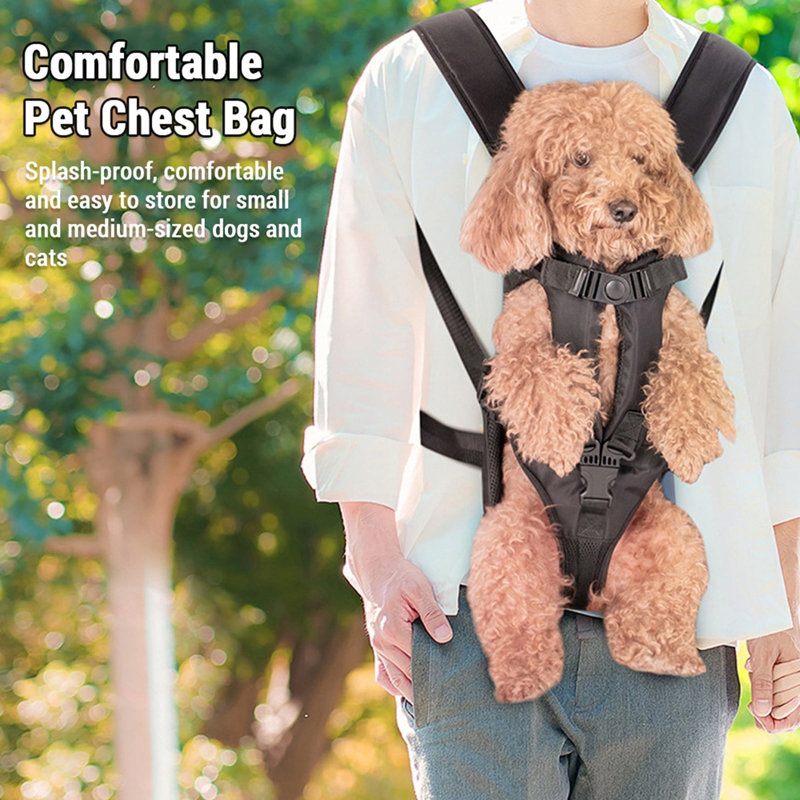 YAHHU Small Pet Carrier Backpack for Dogs, Water-Resistant Adjustable Dog Travel Bag, Green, S (12.60 in / 32 cm)