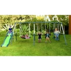 sportspower super 8 fun metal swing set walmart com flexible flyer allpurpose ground anchors